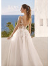 Ivory Lace Tulle V Back Slit Ever Pretty Wedding Dress